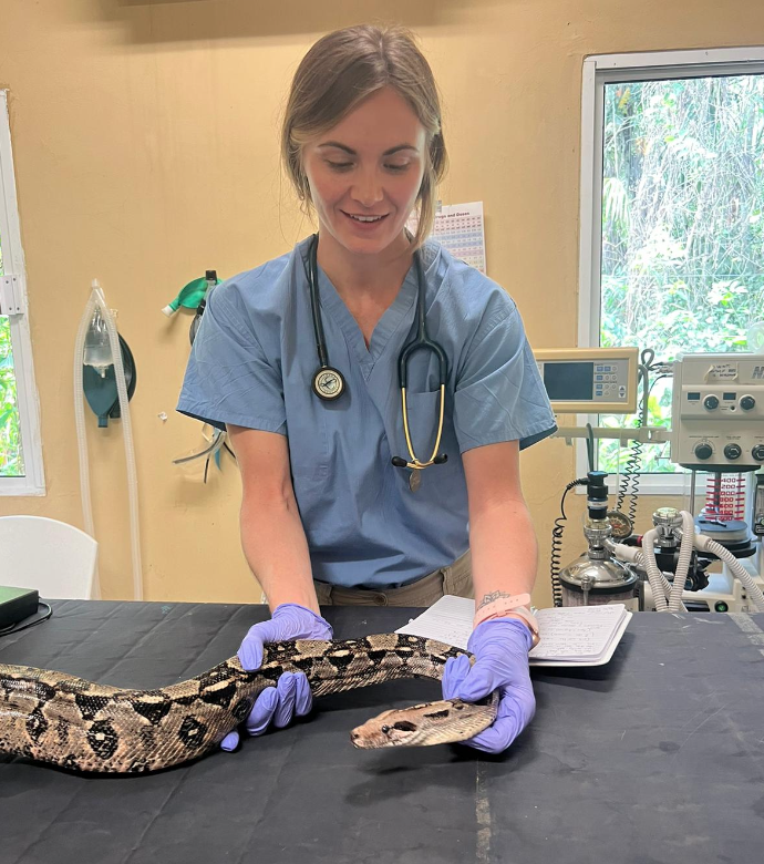 Kyle holding a snake